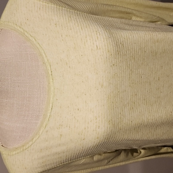 Zenergy by chicos lime green/white 3/4 sleeve round neck size large (chicos 2) - Picture 2 of 8